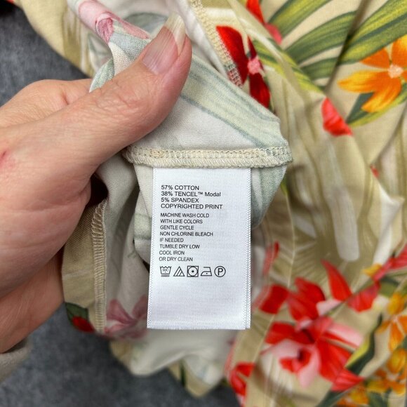 Tommy Bahama Kauai Calli Cove Short Sleeve Shirt Women's Size XS Travertine NWT - Picture 7 of 10